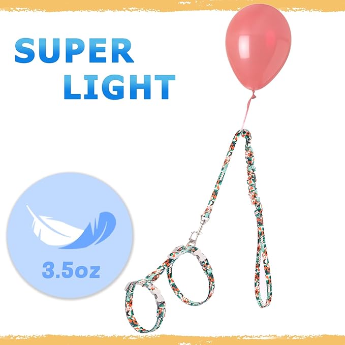 Supet Cat Harness and Leash Escape Proof, Adjustable Cat Leash and Harness Set for Walking, Lightweight Cat Harness for Large Small Kittens