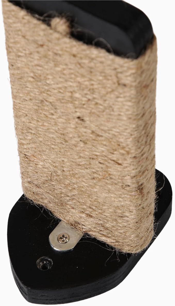 3 Pcs Cat Wall Steps, Cat Shelves and Perches for Wall, Wall-Mounted Cat Climbing Shelf with Hemp Rope Covered, Cat Wall Furniture Steps Set with Scratching Pads for Cats Playing and Climbing (Black)