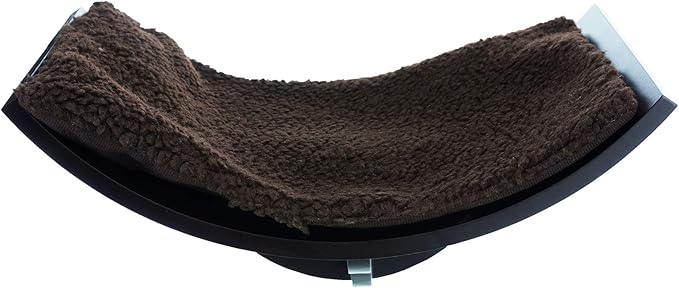 TRIXIE Lorena Wall Mount Perch, Cat Shelf, Cat Bed, Cat Lounger, Cat Furniture - Brown