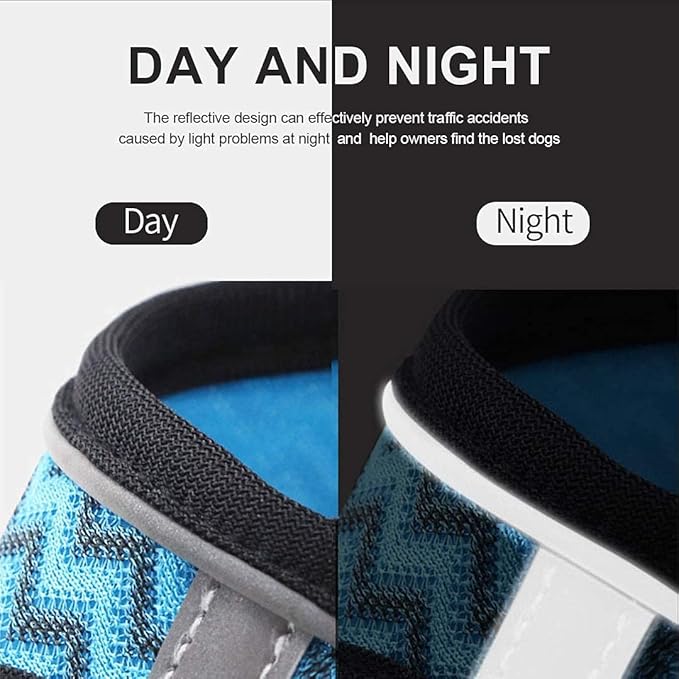 Soft Mesh Dog Harness and Leash Set, Step-in Reflective Breathable Comfort Padded Quick Dry Pet Puppy Vest Harness for Extra-Small/Small Medium Dogs and Cats (Blue, M)