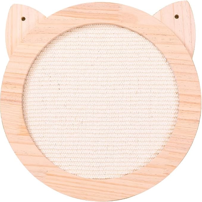 La La Pet® Wall Mounted Cat Bed Wooden Floating Cat Shelf Capsule Cat House Cat Perch Cat Steps Cat Ladder Cat Tree Cat Furniture Cat Lounger Cat Climber (15.7" Scratcher Board)