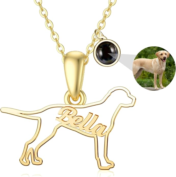 925 Sterling Sliver Yorkshire/Corgi/Labrador/Pug/Bulldog/Paw Print/Cross Necklace Cute Puppy Dog Necklace Jewelry Birthday Gifts for Women Girls Dog Lovers