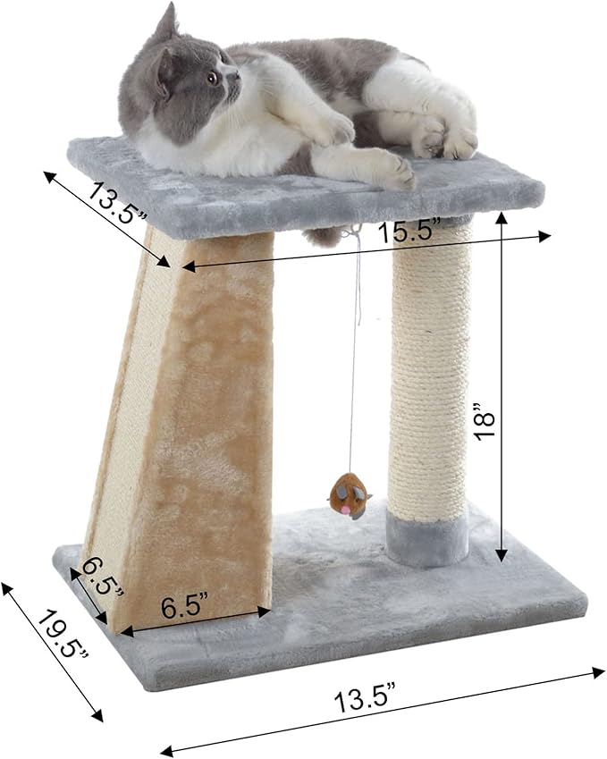 Aeromark Cat Scratcher,Silver Gray,20"(L) X14(W) X20(H),X2001