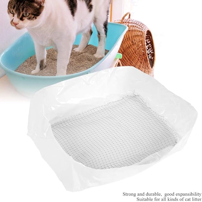10Pcs/set Cat Litter Box Liner Tray Reusable Strong Pet Lifter Sifter Bag Cat Litter Liners