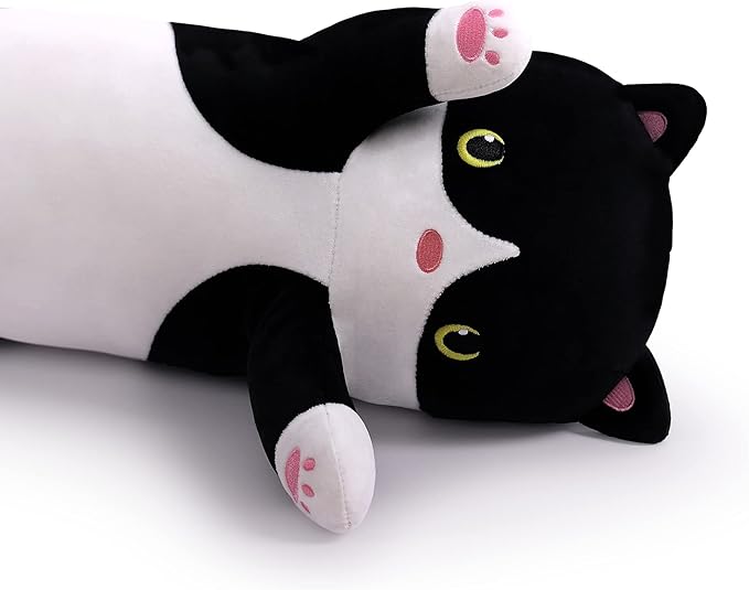 43.2in Long Plush Cat Toy Pillow Stuffed Animal Cat Kids Plush Toy Pillow for Kids and Girls Toy Doll(110cm/43.2in)