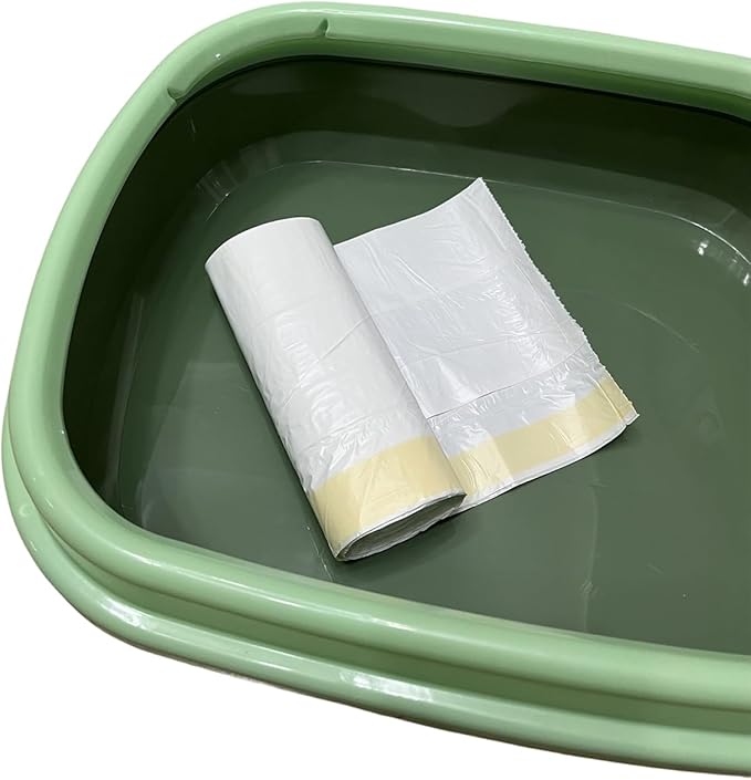 10 Count Extra Big Cat Litter Box Liners Cat Litter Pan liners Drawstring Litter Liner Bags for Litter Box Pet Cat Supplies (36" x 18")