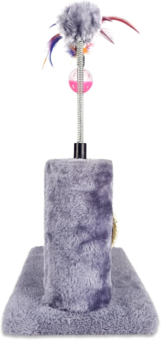 Scratching Post with Kitten Playful Toy, Good for Pets to Practice Their Claws