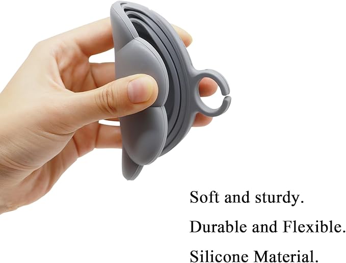 4 Pcs Cat Food Can Spoon & Can Covers | Cute Paw Silicone Pet Food Can Opener Spatula & Can Lids | Stainless Steel Wet Food Spoon for Cats and Dogs(Pink+Grey)