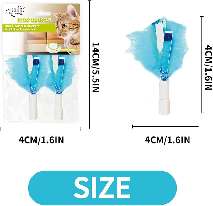 ALL FOR PAWS Whack a mole cat Toy cat Whack a mole Mouse Toy Replacements Cat Fun Playing Toy, Re-Fill - 6 Pack