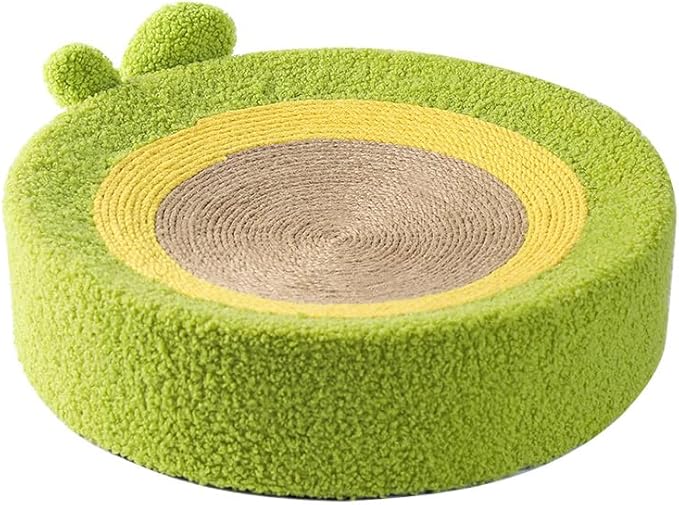 Fruit Cat Scratching Board,Sisal Cat Scratching Board,Orange Cat Litter,Fruit Coconut Cat Scratching Basin,Green Cat Bed,Watermelon Cat Scratching Board,Wear-Resistant Cat Cat Products (Avocado)