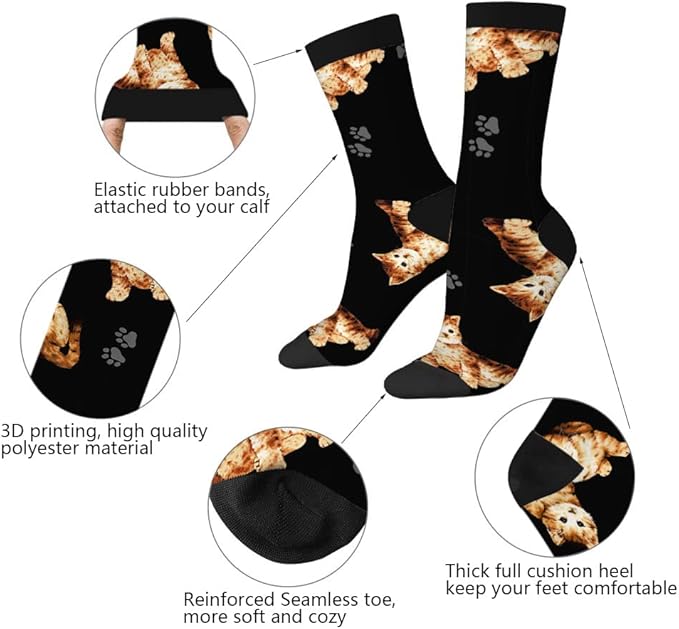 AOYEGO Volleyball Funny Socks Water Polo Balls Iridescent Novelty Casual Crew Socks Contrast Color Design for Women Men Gift