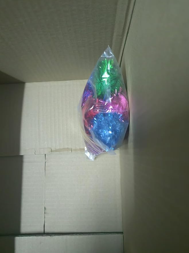 20 Pack 2 Inches Cat Sparkle Balls for Cats Large Size, Glitter Pom Poms Fuzzy Cat Balls Tinsel Balls for Cats Kitten Indoor Assorted Color Random