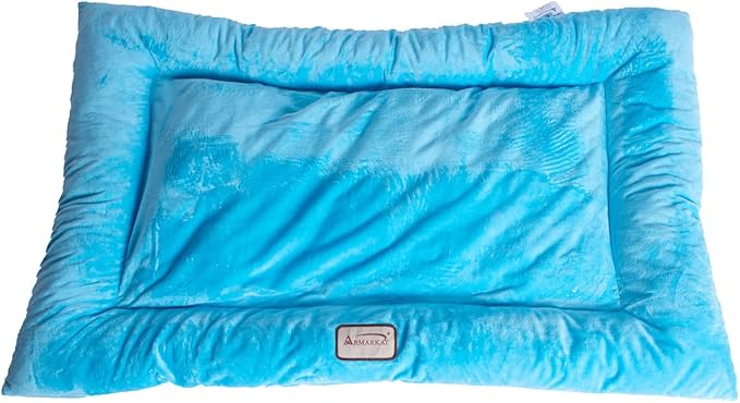 Armarkat Pet Bed Mat 27-Inch by 19-Inch by 2.5-Inch M01-Medium, Sky Blue (M01CTL-M)