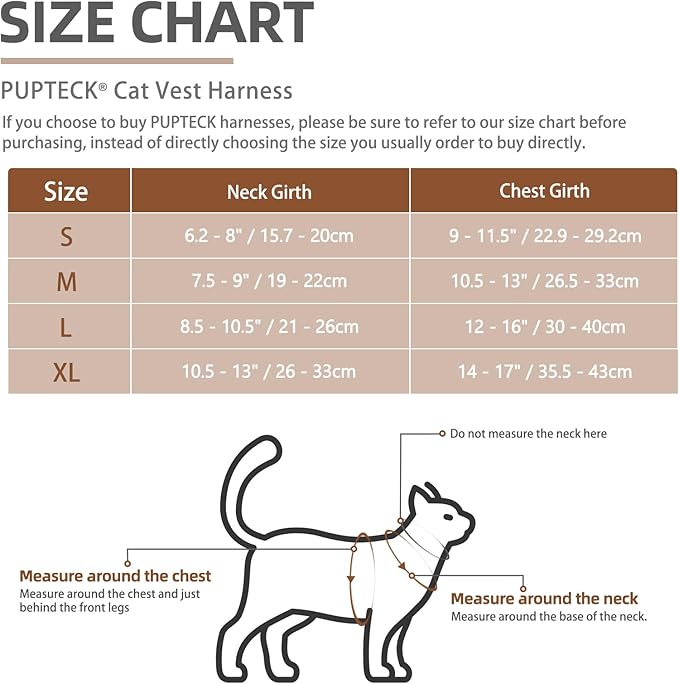 PUPTECK Soft Mesh Cat Vest Harness and Leash Set Puppy Padded Pet Harnesses Escape Proof for Cats Small Dogs Rabbits Bunny, Navy Red, XL