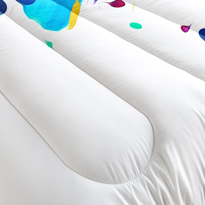 AILONEN Skull Comforter Set for Teens Boys Kids, Skull Pattern Printed Bedding Set Twin Size,Superior Duvet Ultra Soft,Skeleton Theme Quilt,3 Piece 1 Comforter and 2 Pillowcases,Microfiber Fabric