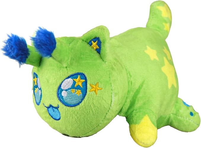 Alien Mee-Meow Cat Stuffed Animal Plush, Cute Anime Cartoon Cat Stuffed Animal Figure Toy Plush Pillow