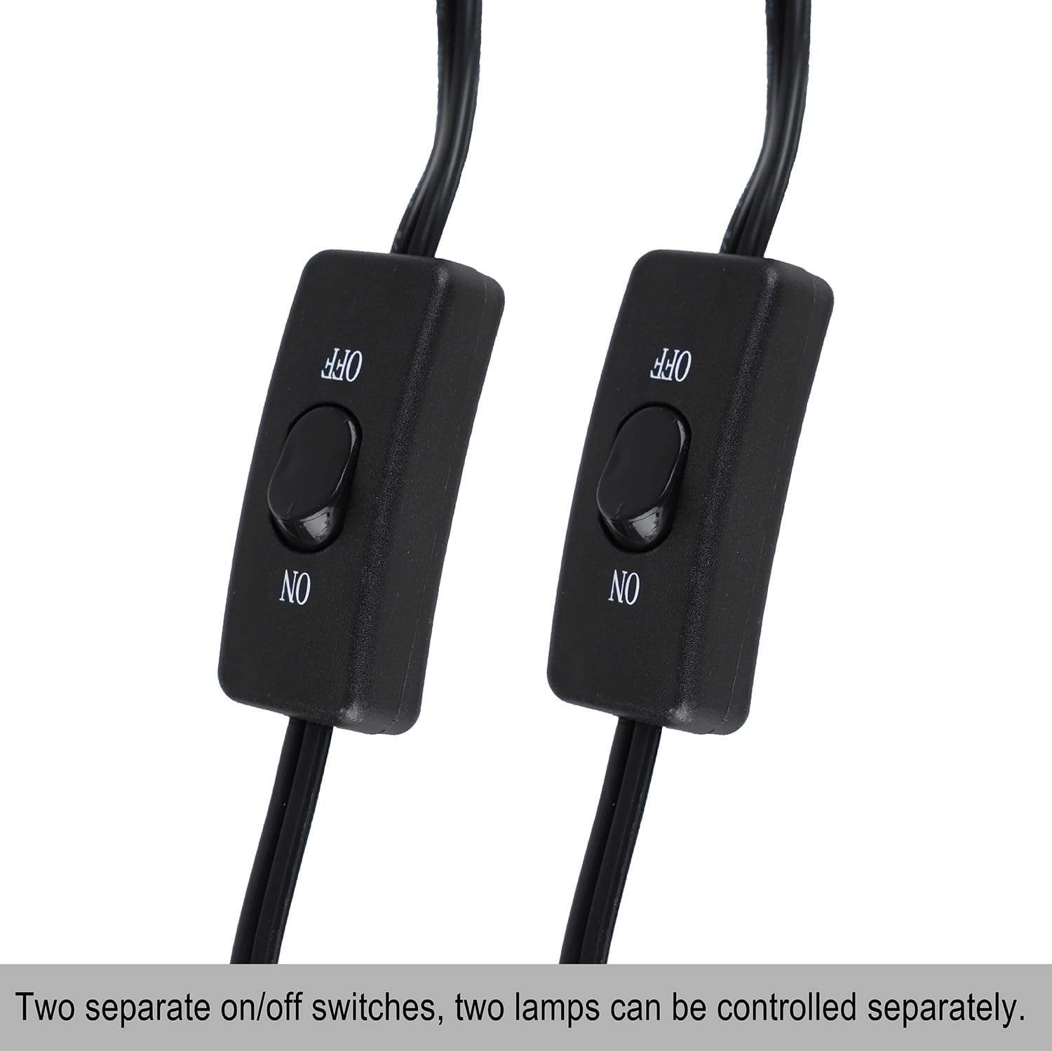 15inch Dual Reptile Light Fixture, Max 150W Dual Reptile Heat Lamp Fixture with 100W Basking Spot Lamp Bulb and 26W UVB Heat Bulb for Bearded Dragon Terrarium and Tortoise Habitat