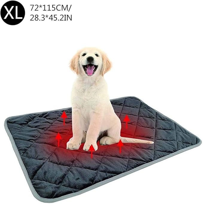 Non-Electric Pet Warming Pad, Pet Blanket Thermal Cat and Dog Warming Bed Mat for Cats Dogs and Kittens for Outdoor Indoor