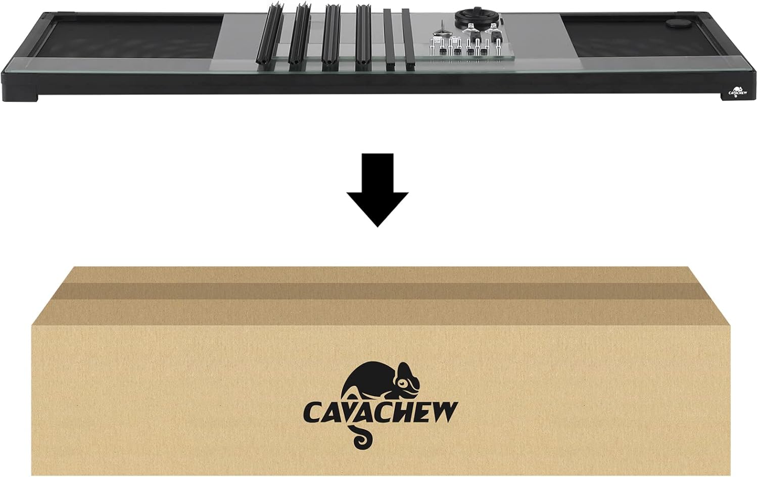 67 Gallon Reptile Tank, Glass Reptiles Terrarium 48" x 18" x 18", Sliding Door, Top Ventilation, Cable Pass, Humidify Hole, Large Reptile Cage Habitat for Bearded Dragon, Lizard, Snake, Gecko