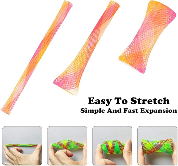 20Pcs Colorful Cat Spiral Spring, Cat Spring Toys Kittens Telescopic Plastic Coils Paper Mouse Paper Ball with Bell Spring Tube Toys for Keep Fit Interactive