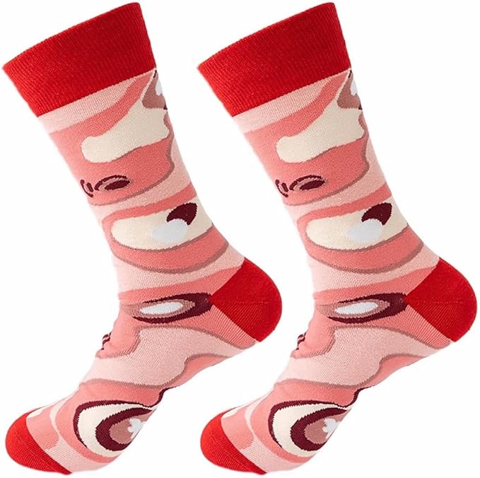 5 Pairs Cute Animal Crew Socks Fun Casual Cotton Calf Socks for Women