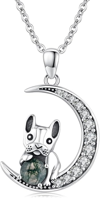 Animal Necklace 925 Sterling Silver Cat/Dog/Fox/Axolotl/Highland Cow Pendant Necklace Cute Animal Jewelry Graduation Gifts for Women