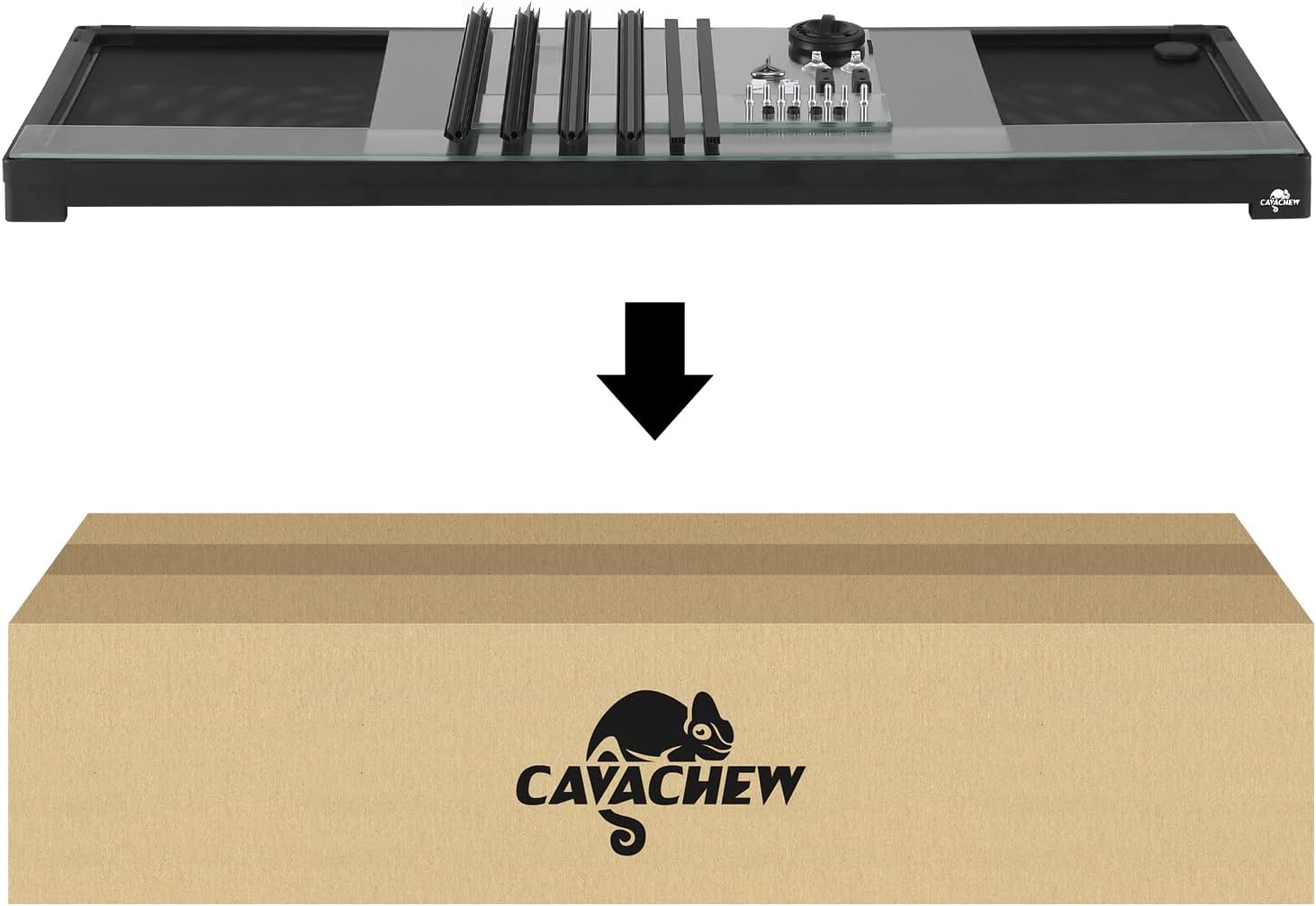 50 Gallon Reptile Tank, Glass Reptiles Terrarium 36" x 18" x 18", Sliding Door, Top Ventilation, Cable Pass, Humidify Hole, Glass Reptile Cage Habitat for Bearded Dragon, Lizard, Snake, Gecko