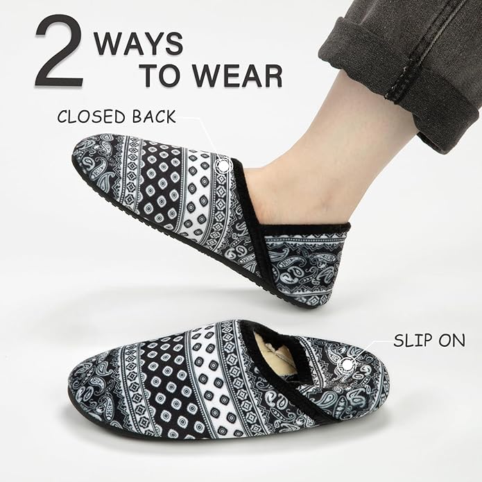 ATHMILE House Slippers for Women Men Indoor Barefoot Slippers Socks Furry Slip on House Shoes Cozy Comfy Slippers for Home Bedroom Travel Yoga