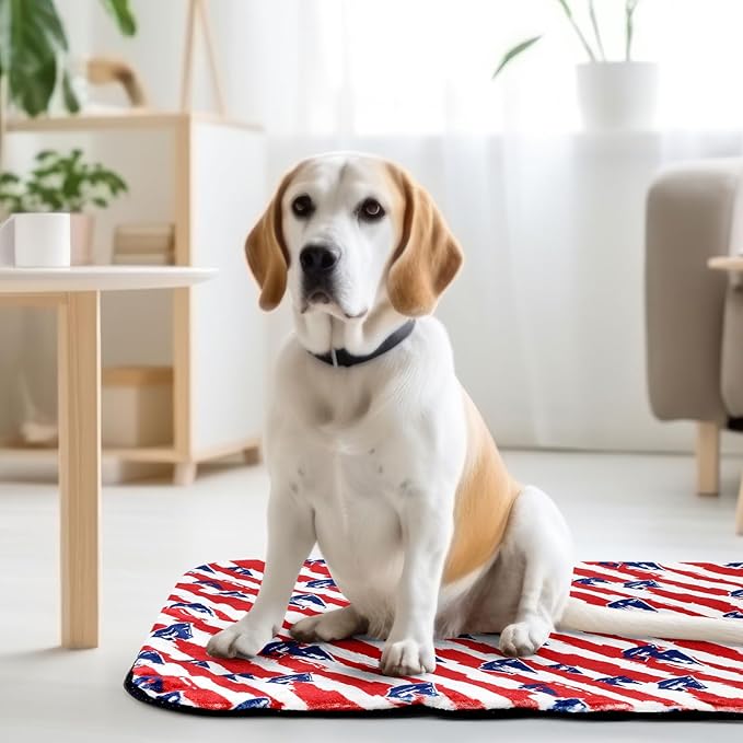 Kitty&doggy Go Self-Warming Mat for Dogs & Indoor Cats Beds & Blankets, Washable & Electricity-Free & Reflects Body Heat - Sailboat, Medium