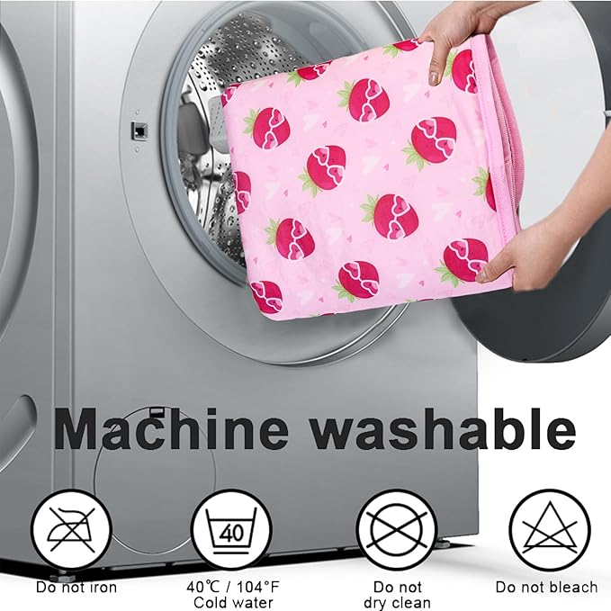 Dog Ice Pad Ice Silk Cats Kennel Mat Pet Cooling Pad Summer Cool Bamboo Mat Breathable Pad (Strawberry, S)