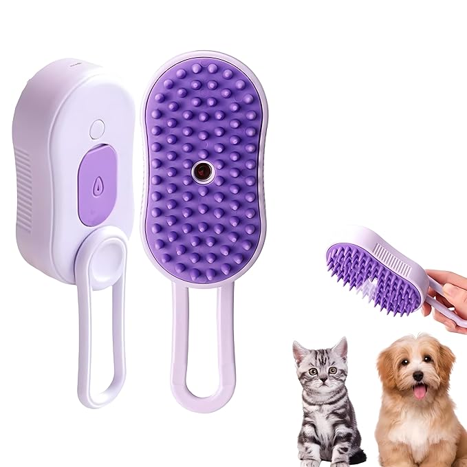 2024 Multifunctional Pet Grooming Brush - 3-in-1 Detangling and Massage Comb for Removing Loose Hair from Cats and Dogs