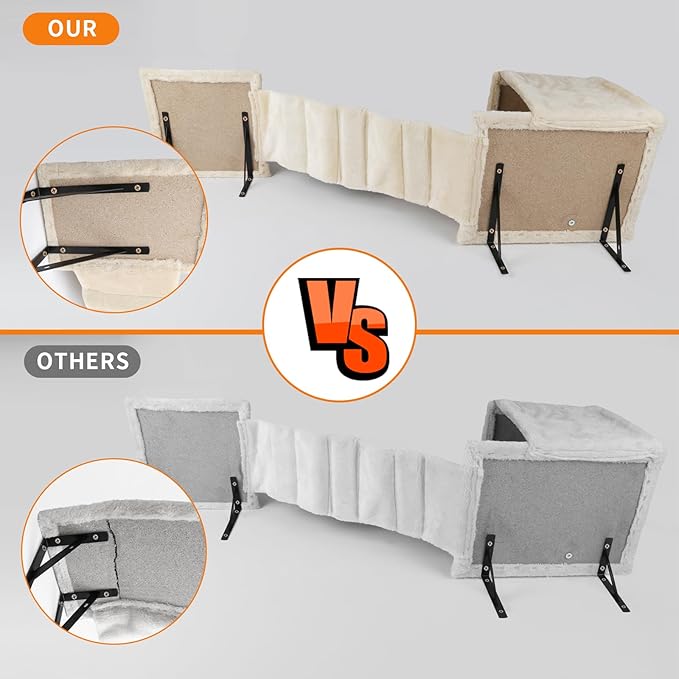 Cat Wall Furniture,Wall-Mounted Cat Climber Set with Cat Wall Shelves, Perches, Condo House, Ladder, Scratching Board & Tree - 5 Pcs Wood Indoor Cat Furniture for Play (Light Grey)