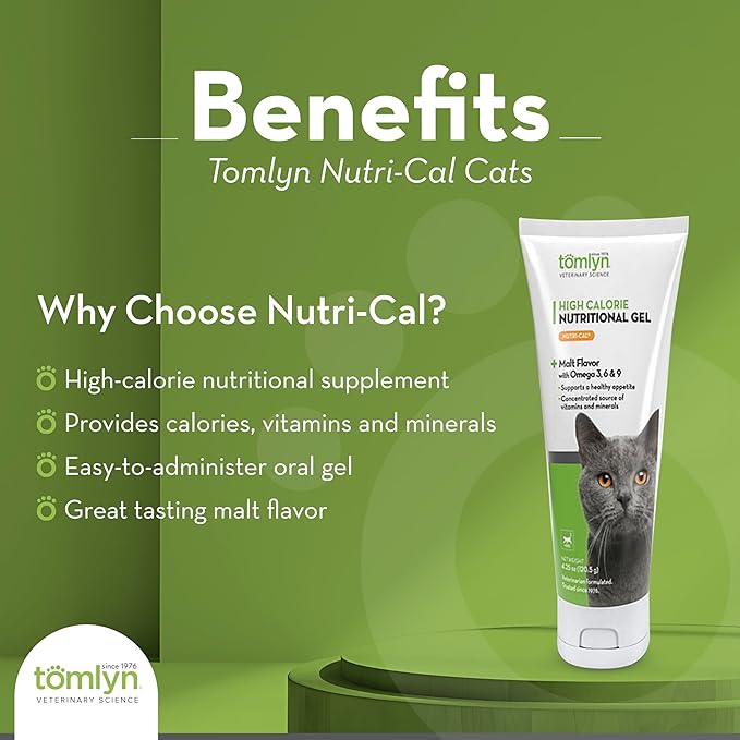 2-Pack Nutri-Cal for Cats High Calorie Dietary Supplement, 4.25-Ounce Tube