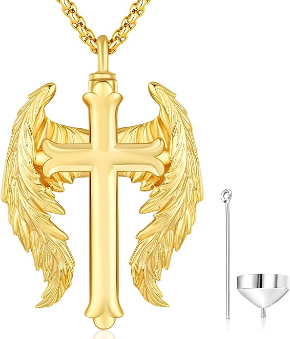 Aniu Cremation Jewelry for Ashes S925 Sterling Silver Urn Necklace Memorial Necklace for Human Ashes of Loved Ones Keepsake Pendant for Men Women