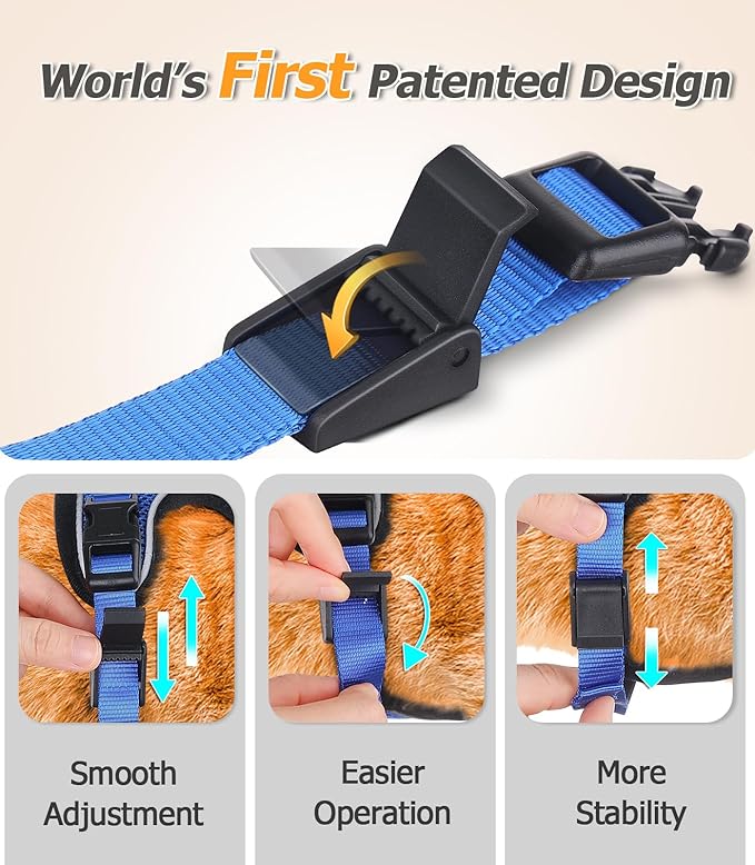 Halypet Cat Harness and Leash Set [H500 Pro Escape Proof Cat Harness for Walking, Adjustable Breathable Soft Travel Cat Leash, Reflective Strips Kitten Harness
