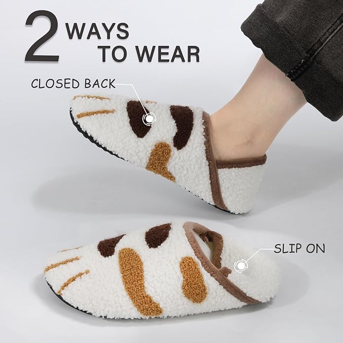 ATHMILE House Slippers for Women Men Indoor Barefoot Slippers Socks Furry Slip on House Shoes Cozy Comfy Slippers for Home Bedroom Travel Yoga