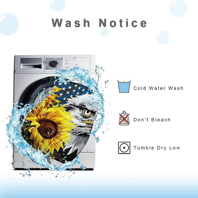 American Flag Comforter Full: Bald Eagle Bedding Set Sunflower USA Flag Quilt for Kids Teens Boys Adults Men US Stars Stripes Eagle Bed Sets 1 Comforter & 2 Pillowcases