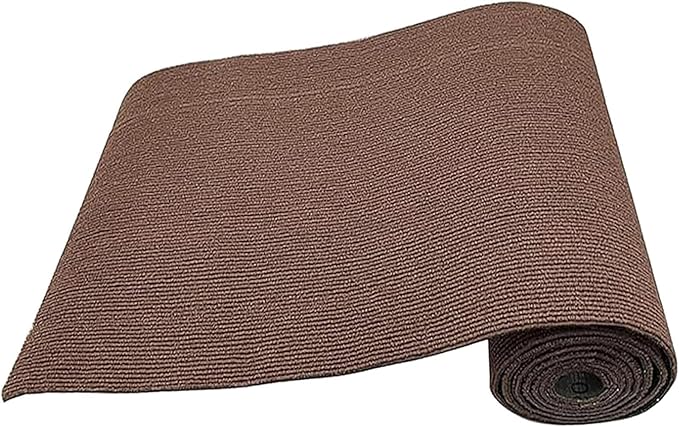 Cat Scratching Post Carpet Mat Trimmable Self-Adhesive Replacement Mat 78.7"x15.8" Cuttable Cat Scratcher Cover for Cat Tree Shelf Shelves Steps Couch Furniture Wall DIY Protector, Brown