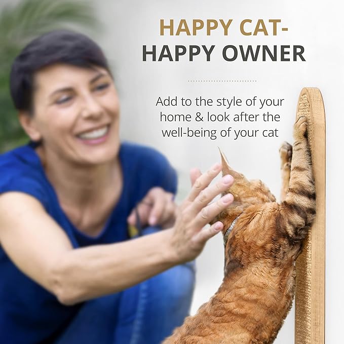 7 Ruby Road Wall Mounted Cat Scratcher - Indoor Cat Scratching Board Cat Vertical Cat Scratcher for Wall - Cat Scratch Pad Scratching Post for Indoor Cat Wall Mounted - Cat Wall Furniture Scratch