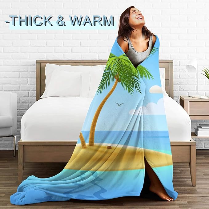 Aesthetic Chicken Blanket Plush Flannel Throw Blanket - Ultra Soft & Warm, Comfy & Lightweight - Perfect for Couch, Travel, Bedroom, Bed, Living Room - Cozy, Fuzzy Gift 50in×60in