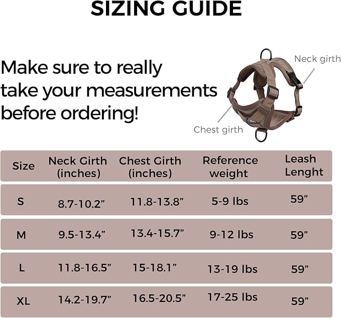 Cat Harness and Leash Set Escape Proof Tactical Large Kitten Harness Emotional Support Cat Vest, Brown, L