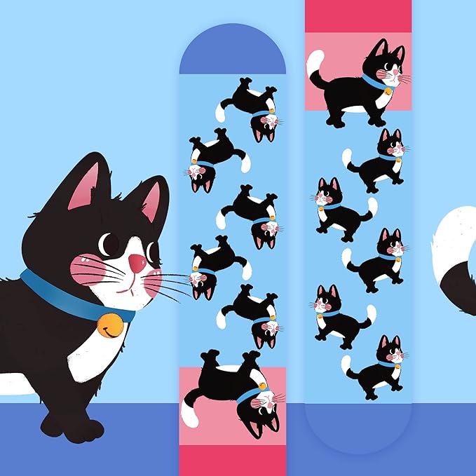 AGRIMONY Funny Cat Dog Socks for Women Teen Girls-Animal Novelty Cute Socks-Mothers Day Cat Dog Mom Gifts Stocking Stuffers