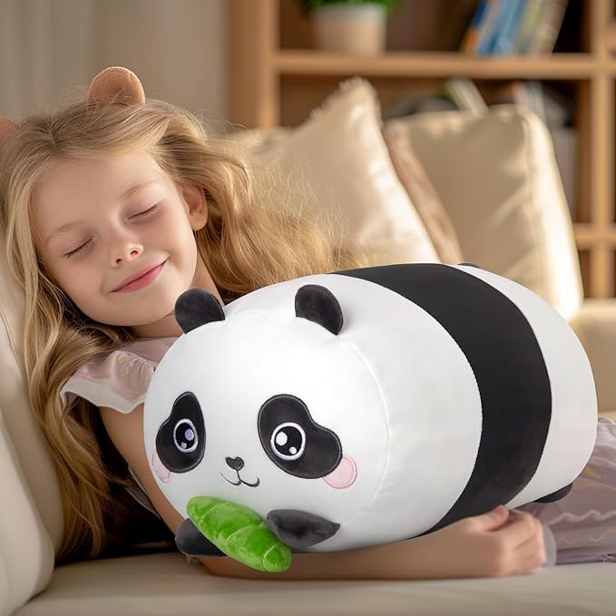 20" Panda Plush Stuffed Animals Jumbo Plushie Squishy Pillow Gaint Big 20 in Squish Gifts for Kids Girls Boys