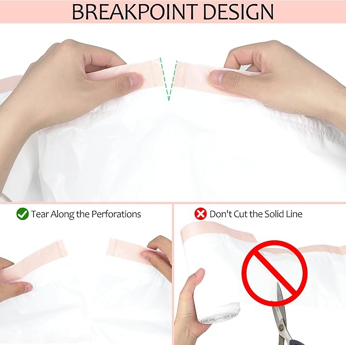 30 Count 31" x 18" Cat Litter Box Liners, Durable Thicken Drawstring Cat Litter Pan Liner Bags, Medium Kitty Waste Bags for Poop