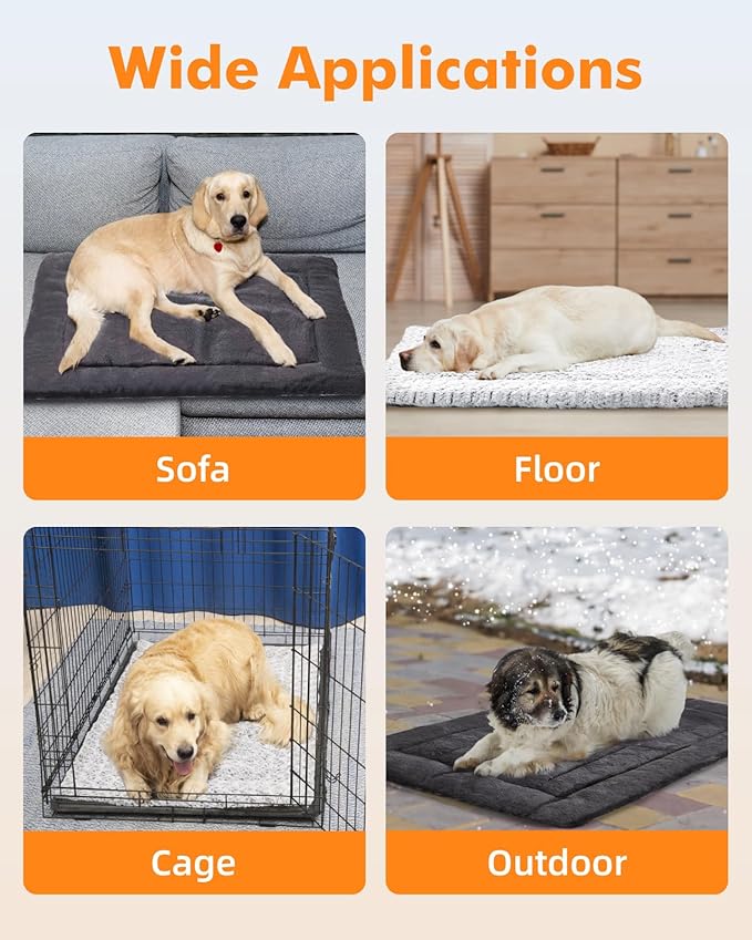 Self Warming Cat Bed 37 x 25.6 in - Cat Beds for Indoor Outdoor Cats and Dogs, Machine Washable Cat Heating Pad, 2 in Thickened Pet Heating Pad for Cats & Dogs, Double Side Premium Soft