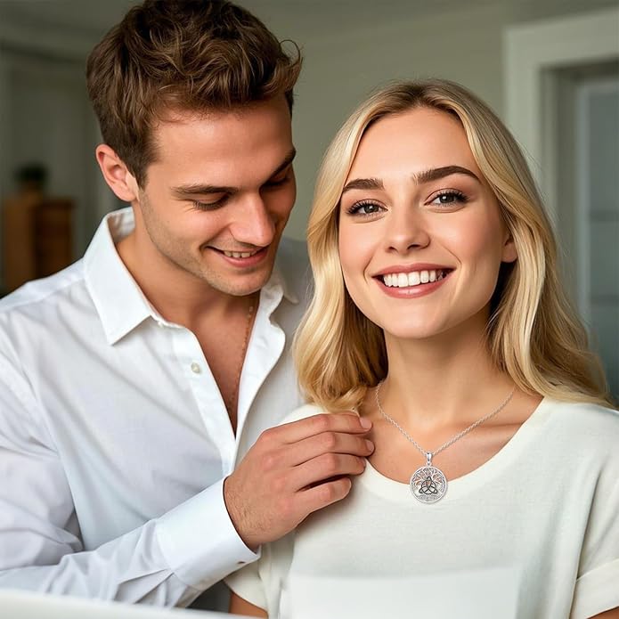 AOBOCO Cat Necklace Sterling Silver Bat Black Cat Quartz Cat Necklace Ghost Pumpkin Pentagram Witch Pendant Necklace Halloween Gifts for Women