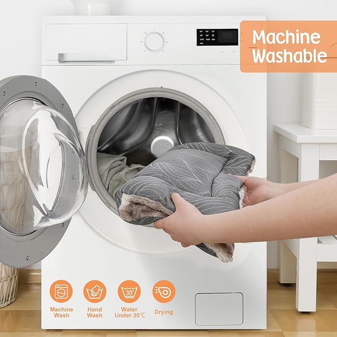 2 in 1 Dog Bed Crate Pad Mat Washable Reversible (Cool & Warm) Soft Fluffy Pet Kennel Beds for Large Medium Small Puppy Cat Sleeping Mattress Machine Wash Dog Cooling Mats (Brown, 24"*17.5"*1.5")