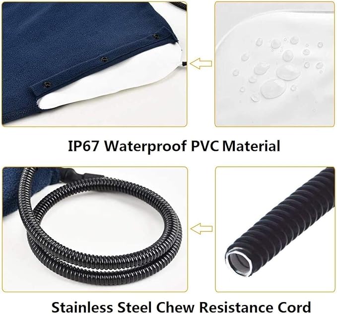 Pet Heating Pad for Dogs Cat Heating Pad with Timer,Temperature Adjustable Electric Heated Cat Dog Bed Waterproof Heated Pet Bed Mat Cat Warming Pad