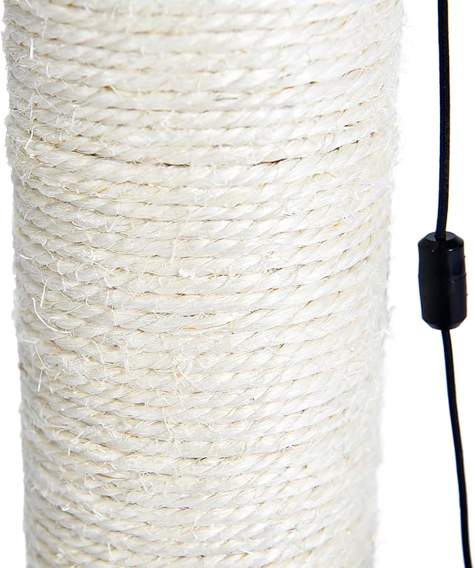 Cat Craft Scratching Post, Cat Scratch Post 20" Kitten Scratcher Sisal Scratch Posts with Hanging Balls, Chocolate