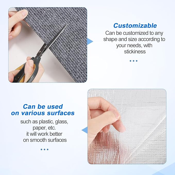 Climbing Cat Scratcher Mat, DIY Climbing Cat Scratcher Cat Scratching Post Wall Cat Scratcher Self Adhesive Scratch Pad for Tree Cat Shelf Steps Couch Furniture DIY Protector